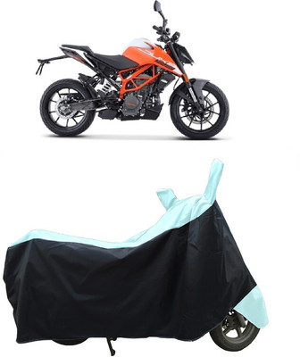 Coxtor Waterproof Two Wheeler Cover for KTM(125 Duke BS6, White)