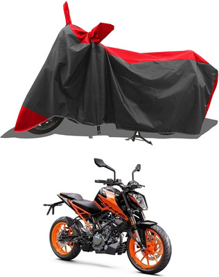 KEDIT Two Wheeler Cover for KTM(Duke 200, Red)