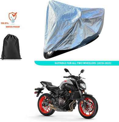 CODOKI Waterproof Two Wheeler Cover for Yamaha(MT 07, Silver)