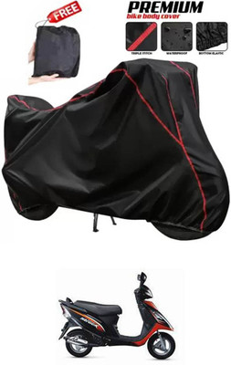 DeepShakshi AUTOMOTIVE Two Wheeler Cover for TVS(Scooty Streak, Black)