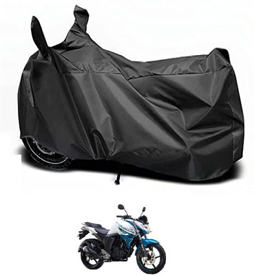 Auto Hub Waterproof Two Wheeler Cover for Yamaha(FZ-S, Black)