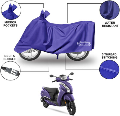 Defendo Waterproof Two Wheeler Cover for TVS(Jupiter 125, Blue)