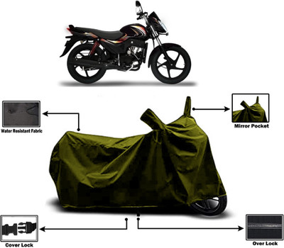 Amexride Two Wheeler Cover for Mahindra(Pantero, Green)