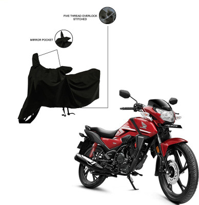 Furnish Flow Two Wheeler Cover for Honda(SP 125, Black)