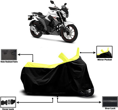 Amexride Two Wheeler Cover for Yamaha(FZS 25, Yellow)
