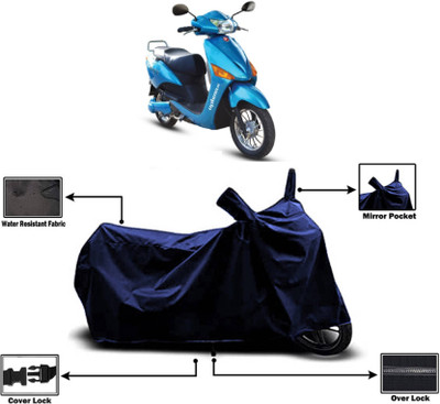AASHTIK MART Two Wheeler Cover for Hero(Electric Optima DX, Blue)