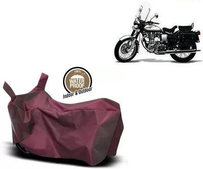 OliverX Waterproof Two Wheeler Cover for Royal Enfield(Machismo 350, Maroon)