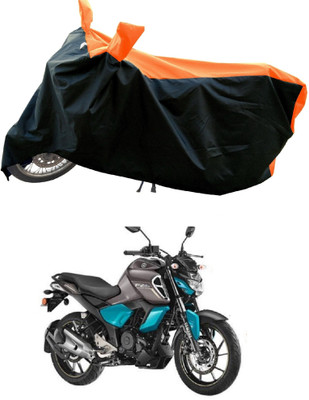 DeepShakshi AUTOMOTIVE Waterproof Two Wheeler Cover for Yamaha(FZ S FI New BS6, Orange)