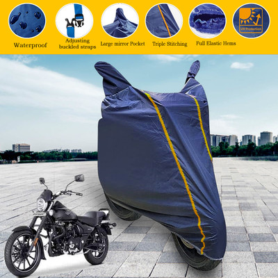 GARREGE Waterproof Two Wheeler Cover for Bajaj(Avenger 160 Street, Blue)