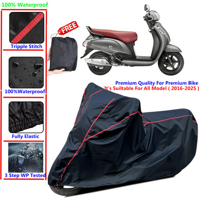 SThanaveX Waterproof Two Wheeler Cover for Suzuki(Access SE, Black)