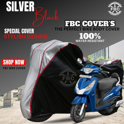 FBC Waterproof Two Wheeler Cover for Hero(Destini 125, Silver, Multicolor)