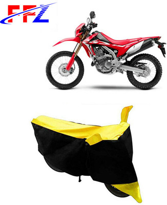 FFZ Waterproof Two Wheeler Cover for Honda(CRF 250 L, Black, Yellow)