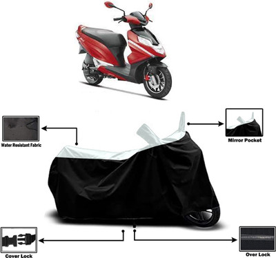 Amexride Two Wheeler Cover for Hero(Dare BS6, White)
