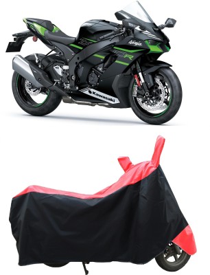 Coxtor Two Wheeler Cover for Kawasaki(Ninja ZX 10R BS6, Red)