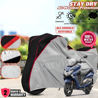 OliverX Waterproof Two Wheeler Cover for Suzuki(Burgman Street, Silver)