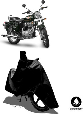 Amexride Waterproof Two Wheeler Cover for Royal Enfield(Standardv BS6, Black)