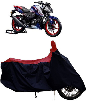 DeepShakshi AUTOMOTIVE Two Wheeler Cover for TVS(Apache RTR 165 RP, Red, Black)