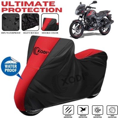 xodi Waterproof Two Wheeler Cover for Bajaj(Pulsar, Black, Red)