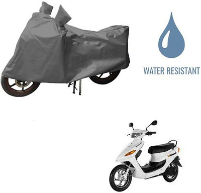 DeepShakshi AUTOMOTIVE Waterproof Two Wheeler Cover for Indus(Yo Electron, Grey)