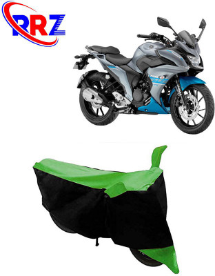 RRZ Waterproof Two Wheeler Cover for Yamaha(Fazer 25, Black, Green)