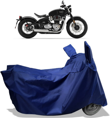 Amexride Two Wheeler Cover for Triumph(Bonneville Bobber, Blue)