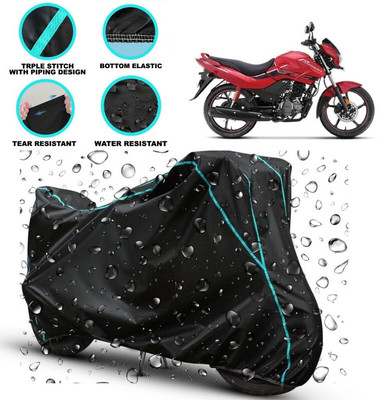 kerwa Waterproof Two Wheeler Cover for Hero(Passion Xpro, Black)