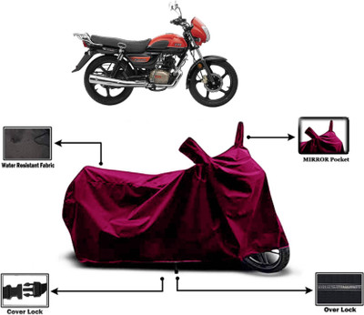 KEDIT Two Wheeler Cover for TVS(Radeon, Maroon)