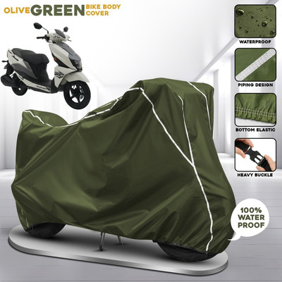 AUTOCAD Waterproof Two Wheeler Cover for Suzuki(Avenis 125, Green)