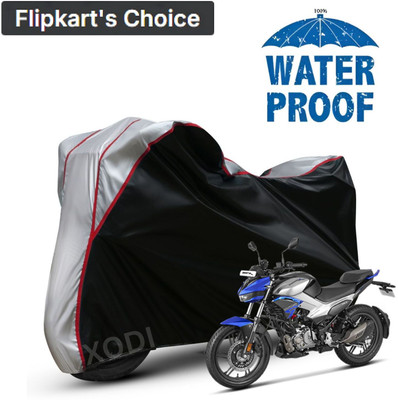 xodi Waterproof Two Wheeler Cover for Hero(Xtreme, Black, Silver)
