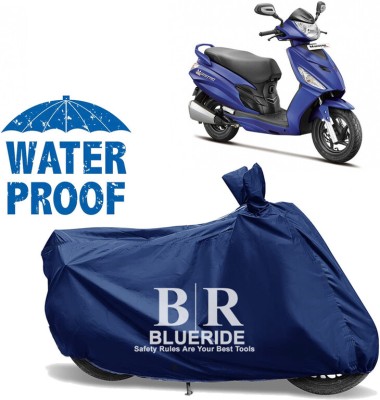 BLUERIDE Waterproof Two Wheeler Cover for Hero(Maestro Edge, Blue)