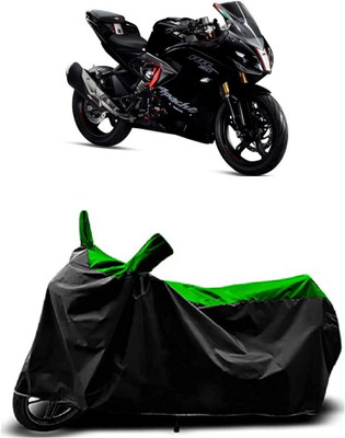 OliverX Waterproof Two Wheeler Cover for TVS(Apache RR 310, Green)
