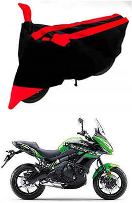 AutoGalaxy Waterproof Two Wheeler Cover for Kawasaki(Versys 650, Red, Black)