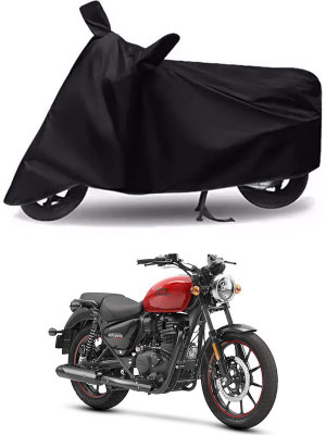 KEDIT Two Wheeler Cover for Royal Enfield(Meteor 350, Black)