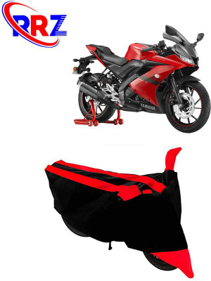 RRZ Waterproof Two Wheeler Cover for Yamaha(YZF R15 V3.0, Black, Red)