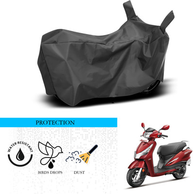 ANTHUB Waterproof Two Wheeler Cover for Hero(Duet 125CC, Black)