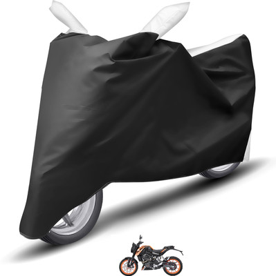 Caronix Waterproof Two Wheeler Cover for KTM(125 Duke, White)