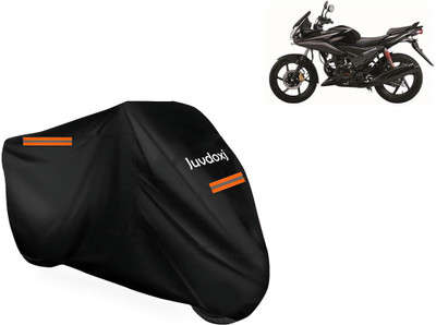 Juvdoxj Waterproof Two Wheeler Cover for Honda(Stunner CBF, Black)