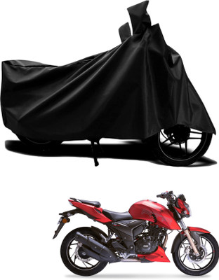 KEDIT Two Wheeler Cover for TVS(Apache RTR 180, Black)
