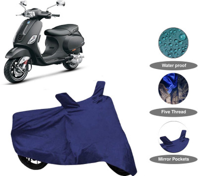 DeepShakshi AUTOMOTIVE Waterproof Two Wheeler Cover for Vespa(Vespa SXL 125, Blue)