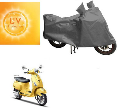 DeepShakshi AUTOMOTIVE Waterproof Two Wheeler Cover for Piaggio(Vespa SXL, Grey)
