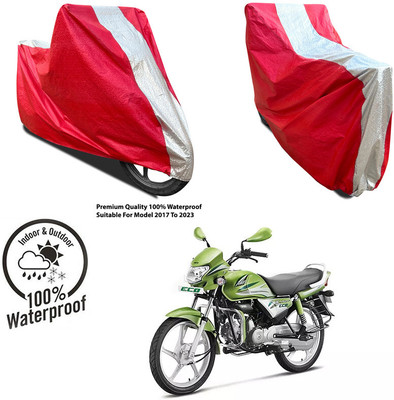 AUTOCAD Waterproof Two Wheeler Cover for Mahindra(Mojo UT 300, Silver, Red)