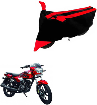 DeepShakshi AUTOMOTIVE Two Wheeler Cover for TVS(Phoenix 125, Black, Red)