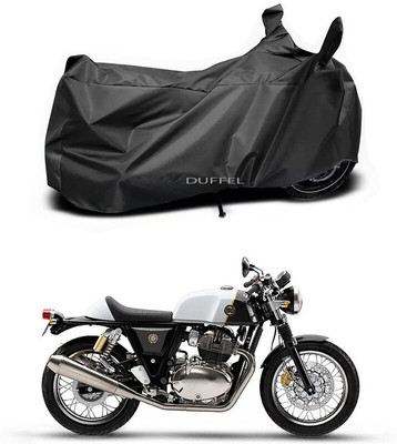 Duffel Two Wheeler Cover for Royal Enfield(Continental GT, Black)