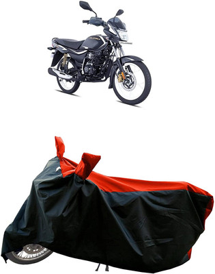KEDIT Two Wheeler Cover for Bajaj(Platina 110, Red, Black)