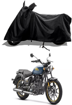 GROFATIK Two Wheeler Cover for Royal Enfield(Meteor 350, Black)