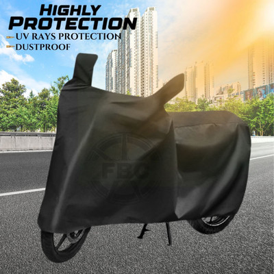 OliverX Waterproof Two Wheeler Cover for Suzuki(Burgman Electric, Black)