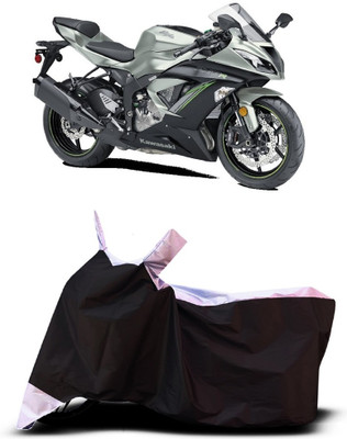 VESMEI Two Wheeler Cover for Kawasaki(Ninja ZX-6R BS6, White)
