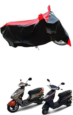 VESMEI Two Wheeler Cover for Okinawa(Ridge Plus, Red)
