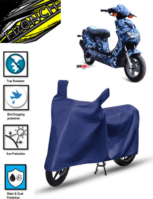 FRONCH Waterproof Two Wheeler Cover for Hero(Electric Photon, Blue)