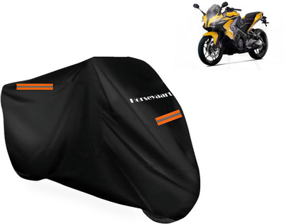 Horseyaart Waterproof Two Wheeler Cover for Bajaj(Pulsar SS400 BS6, Black)